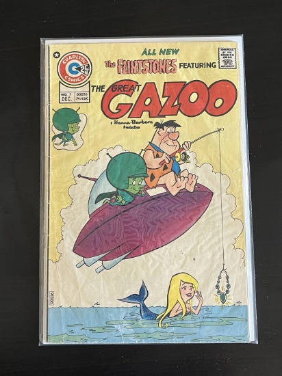 The Flintstones Featuring The Great Gazoo Charlton Comic #7 Bronze Age 1974