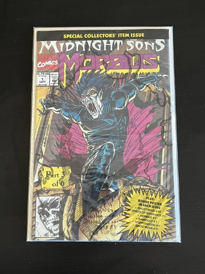 Midnight Sons Morbius Marvel Comic #1 1992