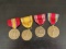 Lot of (4) U.S. Military Medals.