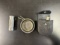 Antique Vintage Pocket Size Collapsible Cup & MARBLE GLADSTONE Match Case PAT'D 1900