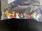 (5) Walt Disney 1960's Rolykin Plastic Figures