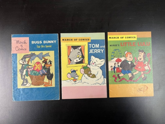 (3) 1960's "March of Comics " Comic Books