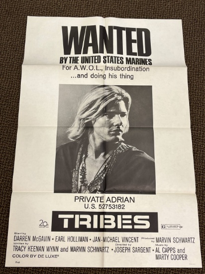 1970/71 "Tribes" One-Sheet Movie Poster