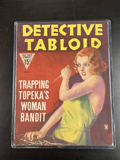 1935 "Detective Tabloid" Crime Magazine