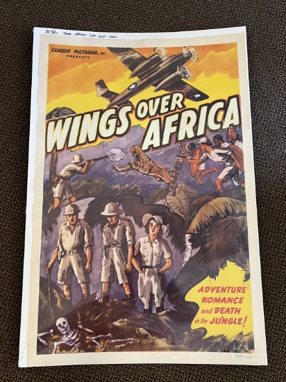 1936 "Wings Over Africa" 1-Sheet Poster