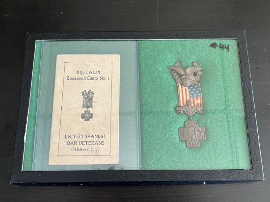 Span-Am War Vets Medal and Booklet