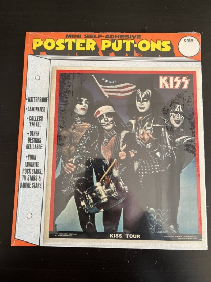 1976 "KISS" Poster Put-On Sticker