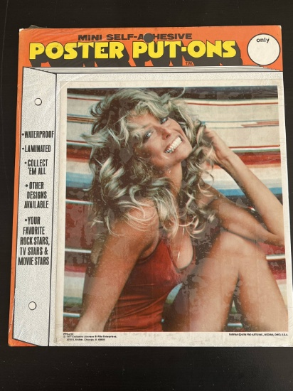1977 "Farrah" Poster Put-On Sticker