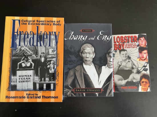 (3) Sideshow/Circus Freaks Books