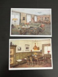 (2) WWII German Berghof Postcards