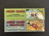 Walt Disney (2) Sets of Mickey Mouse 1930's Glass Slides