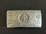 USN 1957 Philippines Souvenir Belt Buckle