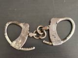 Antique Mattatuck Handcuffs - 1920's? No Key!