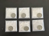(6) 1916 Buffalo Nickels
