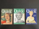 (3) 1950's Movie Starlet Cover Quick Mags