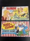 Vintage 'Blondie' and 'Bozo' Board Games