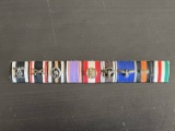 WWII German Army 9 Medal Ribbon Bar