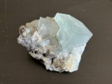 Cubic Light Blue Fluorite Specimen