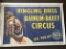 1940's Linen-Backed Ringling Bros. Circus Poster