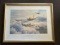 Vintage Framed and Aces Signed Robert Taylor WWII Aviation Print