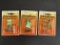 3 Hubley Coyboy Cast Metal Miniatures Metallions Jesse James Pat Garrett Kit Carson