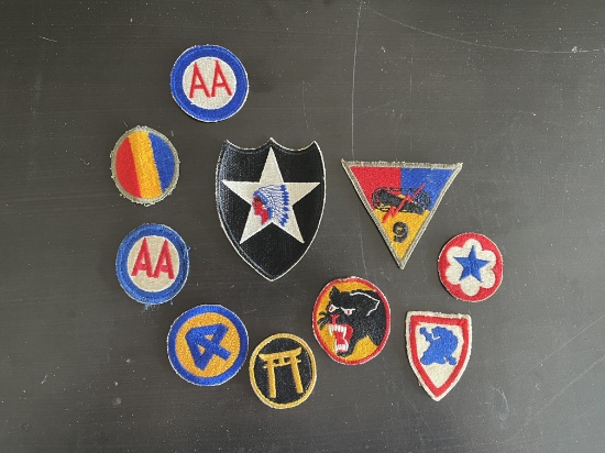 (10) WWII Era U.S. Army Unit Patches