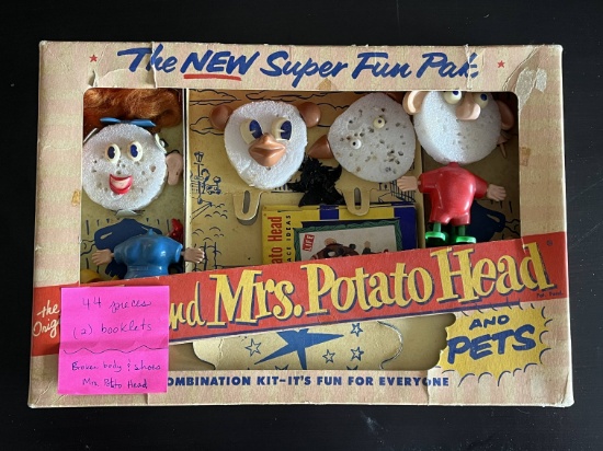 Large Group of Partial Antique Mr. Potato Head Series Figures