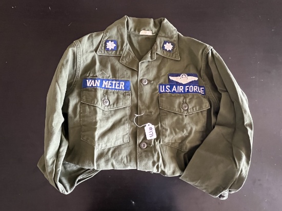 Vietnam War USAF Officer Fatigue Shirt with Patches