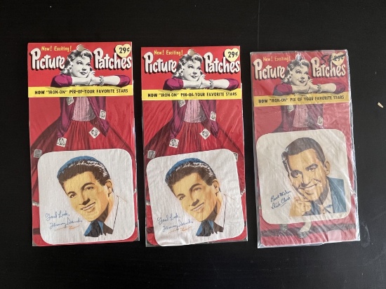(2) 1950's Tommy Sands and (1) Dick Clark Picture Patches