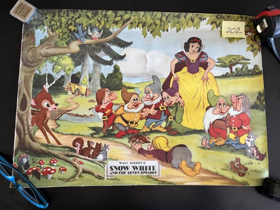 Snow White & The Seven Dwarfs 1937 Disney Print