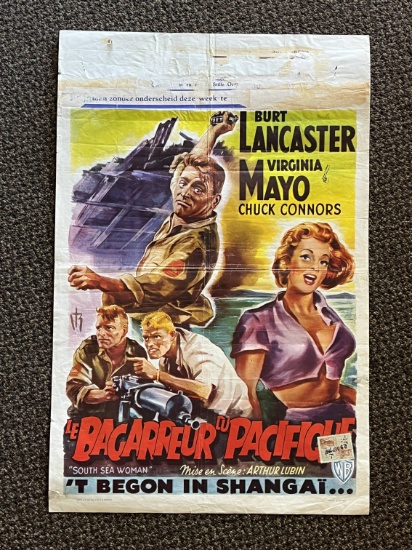 South Sea Woman 1953 Belgium Movie Poster