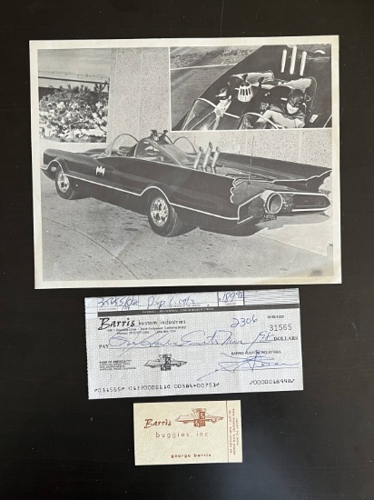 Car Designer George Barris Group with Autograph