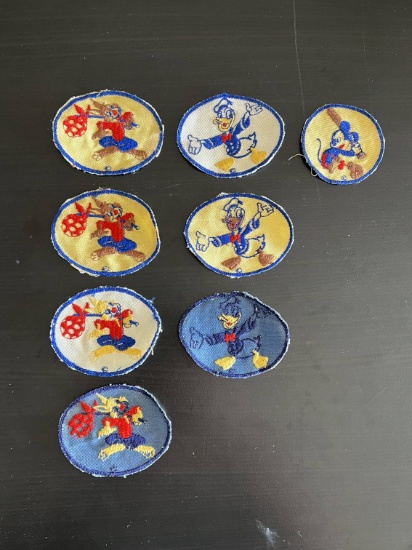 (7) WWII Kid's Walt Disney Character Patches