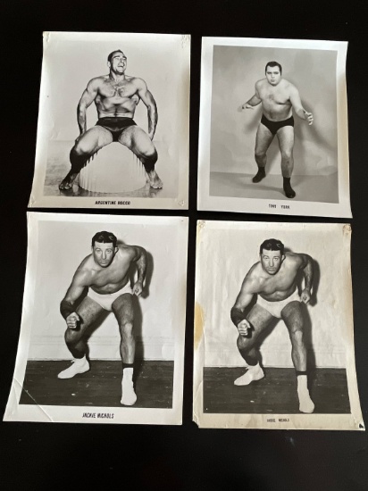 Group of (4) 1960's Wrestling Photos