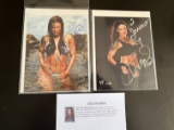 (2) Autographed Photos of WWE Wrestler 