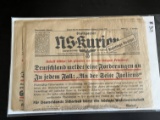 (4) WWII Nazi NSDAP Newspapers - Stuttgart