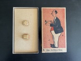 Vintage Wooden Dice in Box Shake Well Before Using