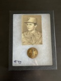 WWII WAC's Portrait Photo and Cap Badge