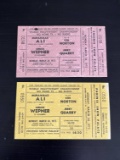 Muhammad Ali/Chuck Wepner (2) Unused Tickets