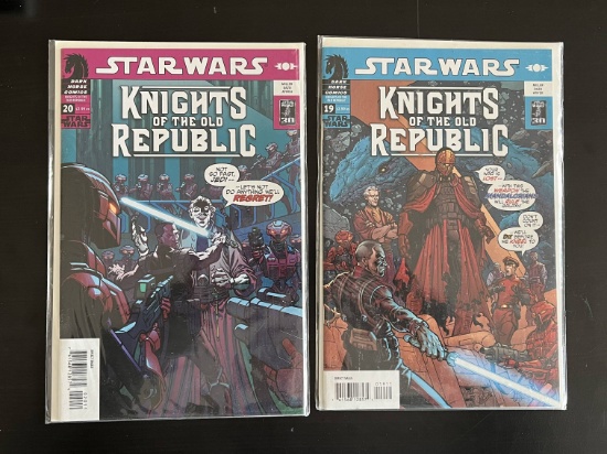 2 Issues Star Wars Knights of the Old Republic Comic #19 & #20 Dark Horse Lucas Books
