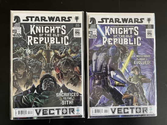 2 Issues Star Wars Knights of the Old Republic Comic #26 & #27 Dark Horse Lucas Books