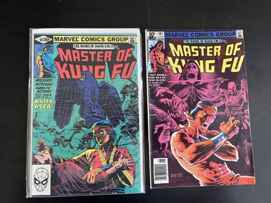 2 Issues Master of Kung Fu Comic #101 & #103 Marvel Comics Bronze Age Comics