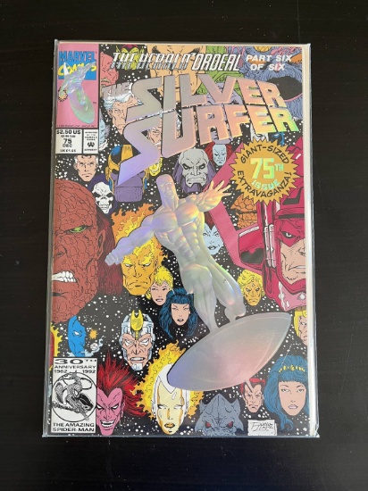 The Silver Surfer Marvel Comic #75 1992 Key Death of Nova II, Frankie Raye, a Herald of Galactus