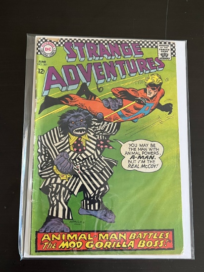 Strange Adventures Comic #201 DC Comics Animal Man 12 Cents 1967 Silver Age Comic Carmine Infantino