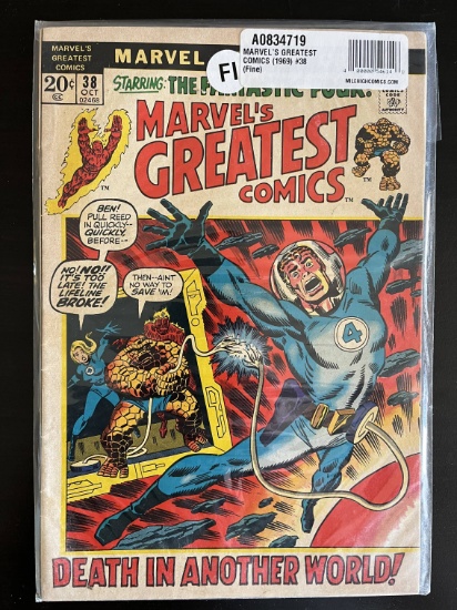 Marvels Greatest Comics Marvel Comic #38 Bronze Age 1972 Fantastic Four
