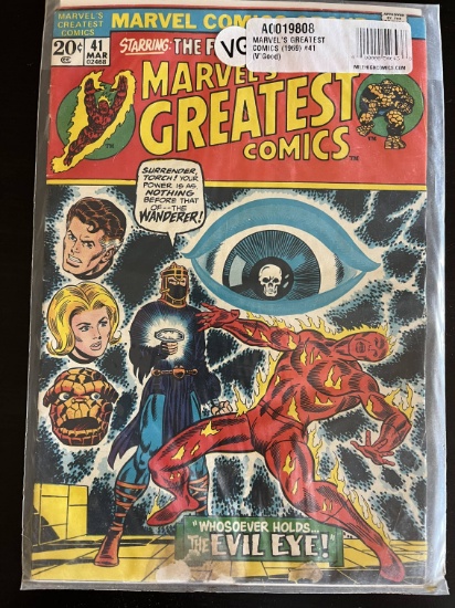 Marvels Greatest Comics Marvel Comic #41 Bronze Age 1973 Fantastic Four