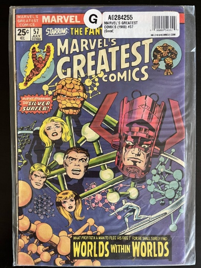 Marvels Greatest Comics Marvel Comic #57 Bronze Age 1975 Fantastic Four