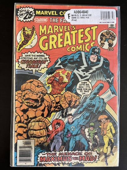 Marvels Greatest Comics Marvel Comic #64 Bronze Age 1976 Fantastic Four