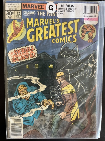 Marvels Greatest Comics Marvel Comic #72 Bronze Age 1977 Fantastic Four