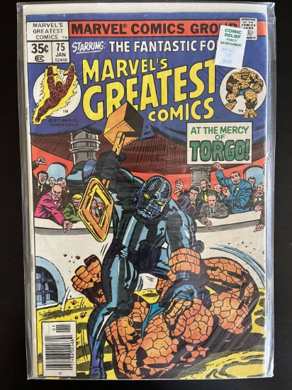 Marvels Greatest Comics Marvel Comic #75 Bronze Age 1978 Fantastic Four
